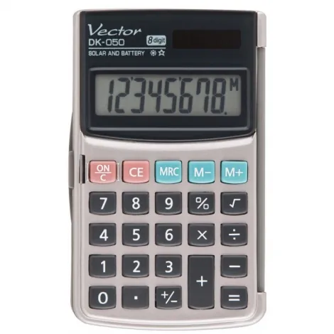 Kalkulator Vector kieszonkowy DK-050, 8-pozycyjny